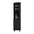 thumbnail image 5 of Miekor Furniture Corner Bar Cabinet Cleveland, Living Room, Black 00273, 5 of 8