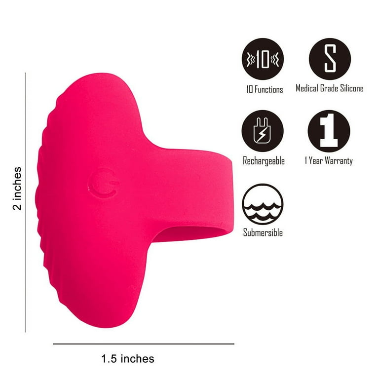 Maia Vibe Lite Ruby Finger Vibrator, Pink
