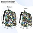 thumbnail image 2 of Yiaed Colored Glass Print Print Laptop Backpack Travel Canvas Backpack Vintage Aesthetic Backpack for School Knapsack Backpack Backpack for School-, 2 of 5