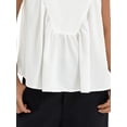 thumbnail image 6 of DARING DIVA Women's Babydoll Tank Summer Peplum Sleeveless Casual Flowy Shirts S White, 6 of 7