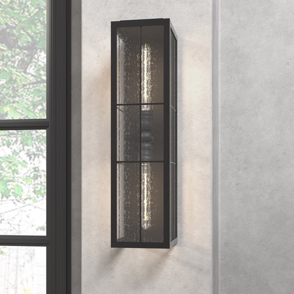Millennium Lighting  Jaxson 1 Light Outdoor Wall Sconce in Powder Coat Black 23.5  Inch