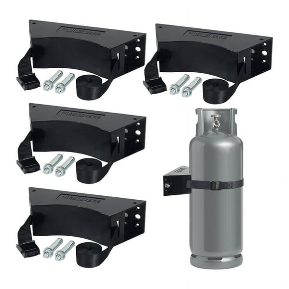 4 Pcs Support de Réservoir de Propane, Support de Cylindre, Support de Réservoir de Propane, 4-12 Pouces, pour Montage de Divers Cylindres
