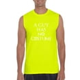 thumbnail image 1 of Mens Halloween Costume Guy Has No Costume Ultra Cotton Sleeveless T-Shirt, 1 of 5