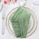thumbnail image 4 of Servilletas de Servilletas de Cena Arrugadas Servilletas de Mesa Servilletas Decorativas de Tela (Verde, 36 Paquetes), 4 of 5