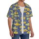 thumbnail image 2 of Balery Cartoon Submarines Camisa Casual de Manga Corta con Botones para Hombre, Texturizada, Estilo Cubano, para Playa, Verano-Large, 2 of 5