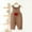 Khaki, variant on Generic Baby Boy Girl Corduroy Bib Overalls Cotton Button Suspender Overalls Plain Romper Loose Jumpsuit for 2-8Years