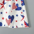 thumbnail image 6 of FAMTKT Girls 4th of July Dress Toddler Girl American Flag Dresses Sleeveless Patriotic Clothes Independence Day Outfits, 6 of 8