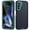 Darkblue+Green, variant on for Samsung Galaxy A26 5G Rugged Case, Triple-Layers [Military Grade Protection] Anti-Scratch Phone Cover Shockproof Heavy Duty Durable Case for Samsung Galaxy A26 5G, Purple