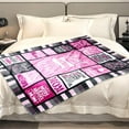 thumbnail image 6 of Mom Blanket Gift for Mom for Mothers Day from Daughter Mom Gift from Son - Best Mom Ever Pink Blanket for Sofa Bed-Birthday for Mother from Son Daughter 50''''x60'''', 6 of 6
