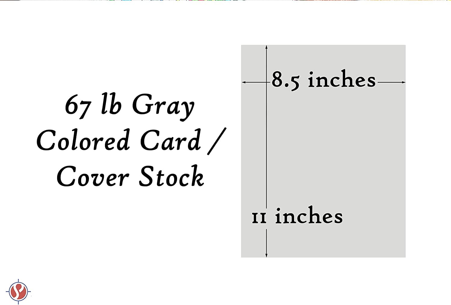 Gray Pastel Color Card Stock Paper, 67lb Cover Medium Weight Cardstock, for Arts & Crafts, Coloring, Announcements, Stationary Printing at School, Office, Home | 8.5 x 11 | 50 Sheets Per Pack