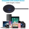 thumbnail image 4 of USB Microphone,Desktop Computer Mic, USB Conference Microphone with Mute Key, Plug & Play 360°Omnidirectional Condenser PC Laptop Mics,for Online Calls/Class/Recording Video (Not a Speaker), 4 of 7