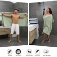 thumbnail image 6 of Smuge Extra Large Bath Towel Sets of 8, 2 Large Bath Towels Oversized, 2 Hand Towels, 4 Washcloths, Soft Microfiber, Quick Dry, Highly Absorbent Bath Towels for Bathroom Kitchen Spa(Green), 6 of 8