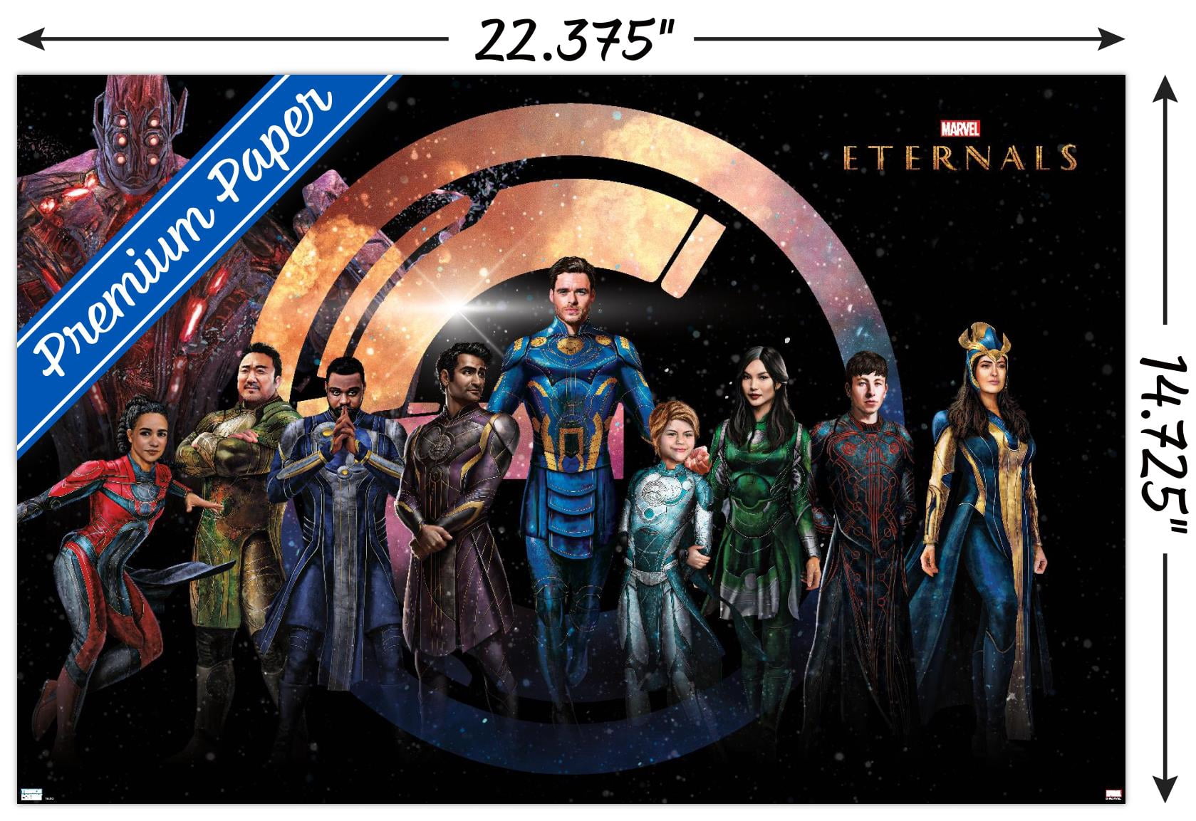 Marvel Cinematic Universe Eternals - Group Wall Poster, 14.725" x 22.375"