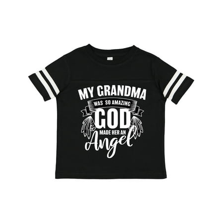 

Inktastic My Grandma Was So Amazing God Made Her an Angel Gift Toddler Boy or Toddler Girl T-Shirt