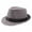 dark gray, variant on Straw Beach Hats For Women Wide Brim Jazz Hat Breathable Linen Top Hat Outdoor Sun Hat Curlystraw Hat Beach Cowboy Hat Men