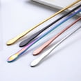 thumbnail image 4 of Ludlz 20cm Kitchen Portable Long Handle Stainless Steel Coffee Mixing Ice Cream Spoon, 4 of 7