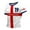 White, variant on LUOGENLI Male T-shirts for Mens Male T Shirt Print England Theme T Shirt Casual Crewneck T Shirt Short Sleeve T Shirt Tee T-shirts Mens Big and Tall Easter Blue XXL
