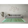 thumbnail image 3 of Ahgly Company Indoor Rectangle Abstract Light Blue Modern Area Rugs, 8' x 12', 3 of 4
