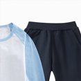 thumbnail image 4 of NOLDARES Toddler Baby Boy Fall Winter Clothes 2 Piece Embroidered Long Sleeve Sweatshirt Elastic Pants Newborn Infant Boy Outfits Clothing(I,3-4 Y), 4 of 4