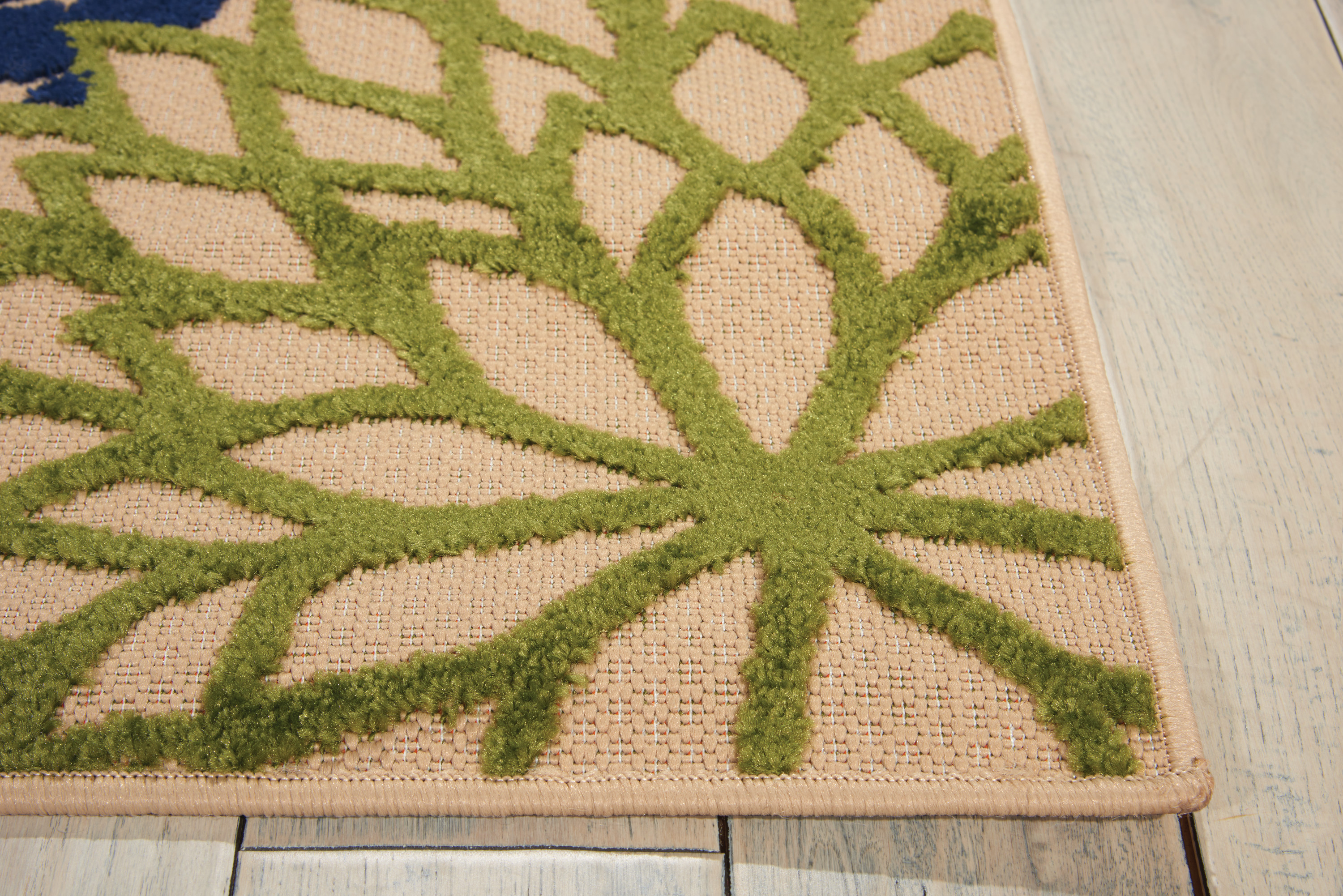 Nourison Tropical Oasis Indoor/Outdoor Modern Floral Multicolor 2'8" x 4' Area Rug, (3' x 4')