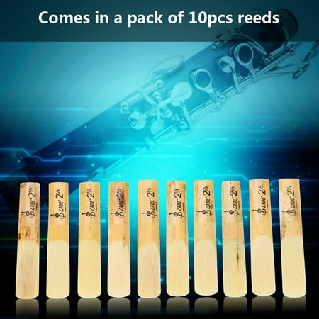 B-flat Clarinet Music Book - VBESTLIFE 10pcs Plastic B-Flat 2.5 Clarinet Reeds Repair Parts Reed Accessory, Clarinet Accessory, B-Flat Clarinet Reeds
