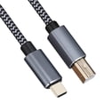 thumbnail image 1 of USB C to Midi Cable 6 Feet, Type C to USB B Midi Interface Cord for Samsung, Huawei Laptop, MacBook to Connect with Midi Controller, Midi Keyboard, Audio Interface Recording, 1 of 7