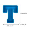 thumbnail image 2 of TFYZYY 3D Alphabet Cake Baking Mould, English Letter Silicone Mould, Flexible Resin Mold, Baking Tool for Cake Decorating, Candle and Soap Making - Blue, 2 of 2