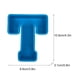thumbnail image 3 of Molde de letras del alfabeto | Molde para hornear inglés en 3D para pasteles, velas, jabón, arte de resina | Silicona flexible reutilizable | Interior antiadherente liso | Letra única | Azul, 3 of 3