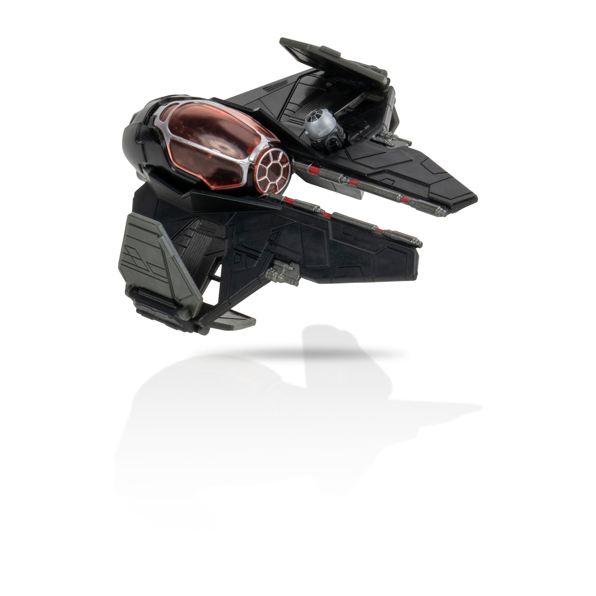 STAR WARS Micro Galaxy Squadron Darth Vader’s Sith Starfighter- 5-inch Rare Edition Vehicle with Two 1-inch Micro Figure Accessories