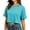 I993 Sky Blue, variant on Likimi Womens Cropped T-Shirt Crew Neck Solid Color Short Sleeve T Shirts For Women Summer Soft Tops Red1 Size L