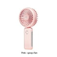 thumbnail image 3 of Ventilador de mano eléctrico USB recargable Billuyoard rosa, 3 of 6