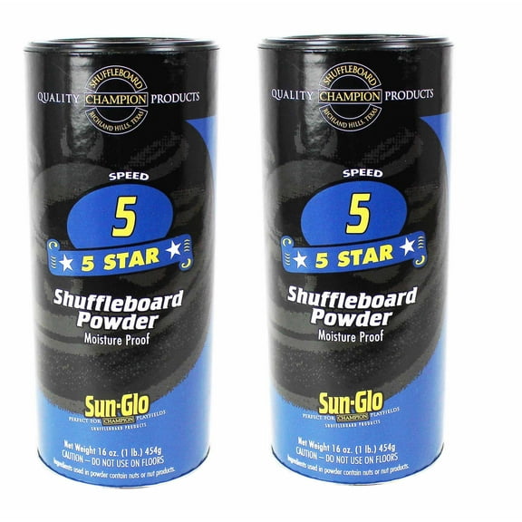 Sunglo Twin Pack of Speed 5 Star Shuffleboard Powder Wax