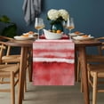 thumbnail image 2 of Red Ombre Table Runner - 90 Inch Long, Kitchen Dining Table Runner Dresser Scarves, Modern Abstract Art Farmhouse Farmhouse Decor for Coffee Tables Wedding Party Banquet, 2 of 8