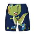 thumbnail image 5 of Rocae Dino Playing Roller Skate for Men's Swim Trunks Quick Dry With Two Side Pockets and One Lined Patch PocketX-Large, 5 of 9