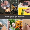 thumbnail image 3 of Credit Card Tool Multitool, Christmas Stocking Stuffers 18 in 1 Cool Gadgets, Useful Fathers Gift for Dad, Upgraded Multi-Tool Birthday Gifts Men Women Survival Wallet Tools with Screwdrivers Compass, 3 of 7