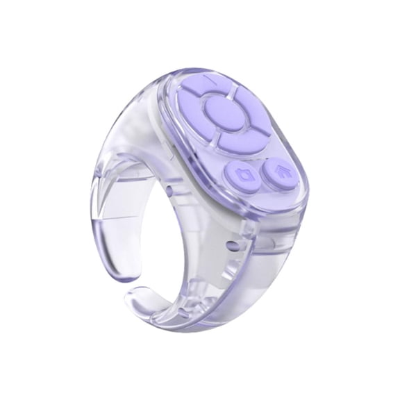 Adjustable Smart Remote Control Ring for Hands Free Media Browsing and Camera Shutter