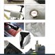 thumbnail image 5 of Cubierta impermeable para bicicleta de lluvia para exteriores, cubierta impermeable para bicicleta, Scooter, bicicleta, 190T-200X75X115cm, color negro mediano con adornos plateados, 5 of 5