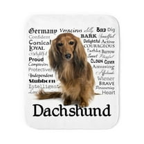 CafePress - Dachshund Traits - Sherpa Fleece Throw Blanket 60" x 50"