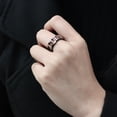 thumbnail image 6 of Women's Stainless Steel IP Rose Gold+ IP Black 2.96(g) Engagement Ring, 6 of 6