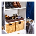thumbnail image 3 of Home Redefined 17.5”x12” Rectangle Classic Faux Leather Decorative Serving Tray with Handles, Brown, 3 of 7