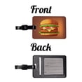 thumbnail image 4 of Hamburger Yummy Fast Food Faux Leather Travel Luggage Tag, 4 of 7