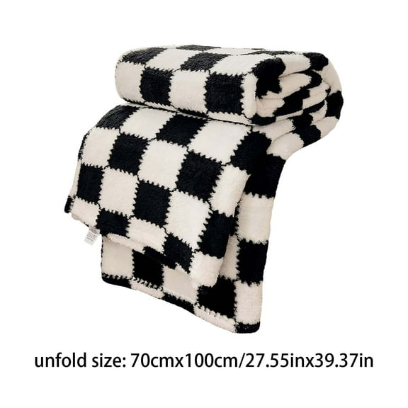 WYBXZ Plain Color Flannel Blanket for Winter, Warm Coral Velvet Conditioning Blanket, Picnic Blanket, Aviation Leg Blanket for All-Season Use, 70x100cm