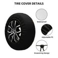 thumbnail image 2 of Yiaed Halloween Sweet Candy Print Tire Wheel Cover, Waterproof Spare Tire Cover Fit for Jeep, Truck,Trailer, RV, SUV, Camper and Most Vehicle-14 inch, 2 of 6