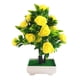 thumbnail image 2 of Gwong Decoración hogareña Planta de flores artificiales Rose en maceta Bonsai Office Garden Desktop Decor Decor Gwong 21047378, 2 of 7