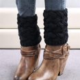 thumbnail image 5 of Womens Boot Socks Winter Warm Crochet Knitted Boot Cuffs Topper Socks Short Leg Warmers Gifts, 5 of 11