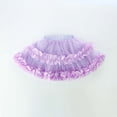 thumbnail image 6 of LYHaoo Net Short Skirt Double Layered Petal Short Skirt Children's Skirt Little Girl's Puffy Half Length Skirt 2 10 Years Old，Cute Girls Dresses Sizes 8-9 Years Purple, 6 of 7