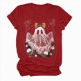 thumbnail image 4 of Towmus Basic Witch Halloween T Shirt Women Cute Graphic Tees Shirt Short Sleeve Casual Funny Halloween Party Shirts, 4 of 5