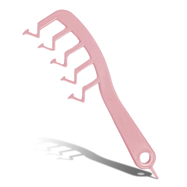 Z-Forma Z Dientes anchos Profesional Peine Peine Volumen De Demandado Rizado Combs Portátiles Adultos Peluquería Peluquería Equipo Pink Inevent CE001701-02