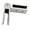 Brushed Finish, variant on simhoa Adjustable Glass to Glass Clamp 90 to 180 Degree for Balustrade Balcony Deck Matte Black Finish
