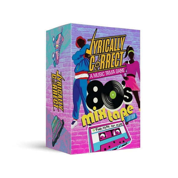 Mixtape líricamente correcto de los 80 Hip Hop R & B Funk y música pop Juego de cartas de trivia | Reuniones familiares multigeneracionales Noche de juegos para adultos y trivia divertida